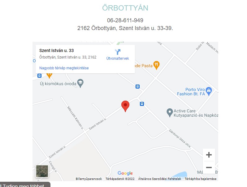 Gödöllő Fogászat Magán fogászat Belső írányítás rendszer