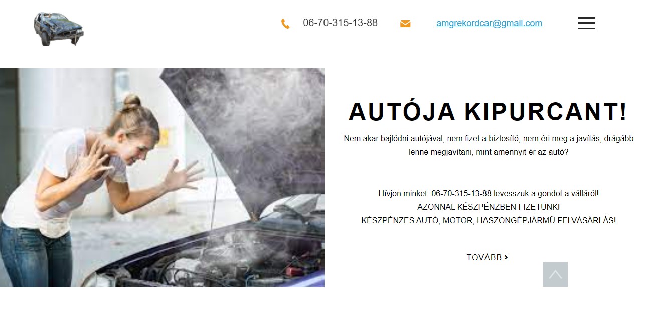 Használt sérült autó felvásárlás