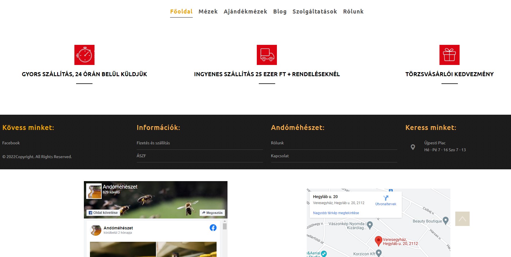Andó méhészet méz webáruház