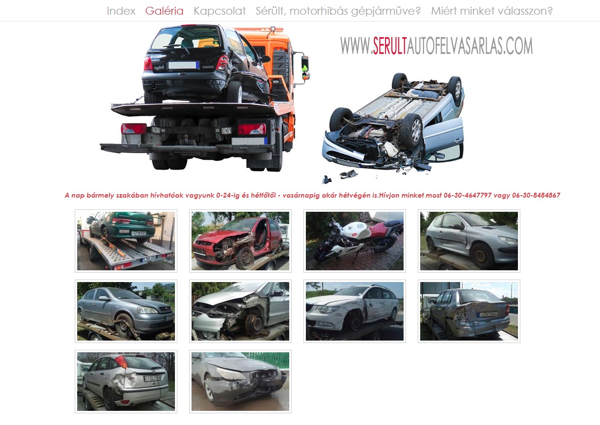 Sérült autó felvásárlás serultautofelvasarlas.com